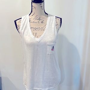 Madewell Cherry V Neck Tank